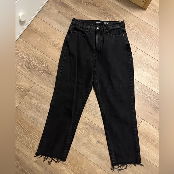 Old Navy black boyfriend jeans size 12 - Picture 2 of 3
